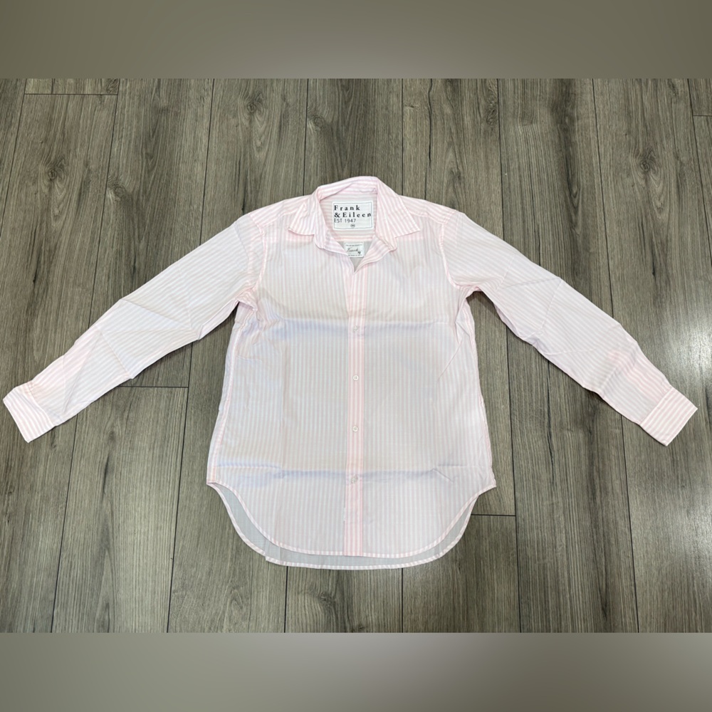 Frank & Eileen Classic Cotton Button-Up Shirt FRANK NEW Sz XS‎